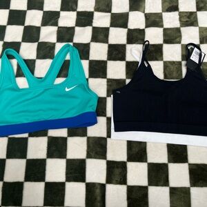 Nike Teal & Blue Sports Bra Duo